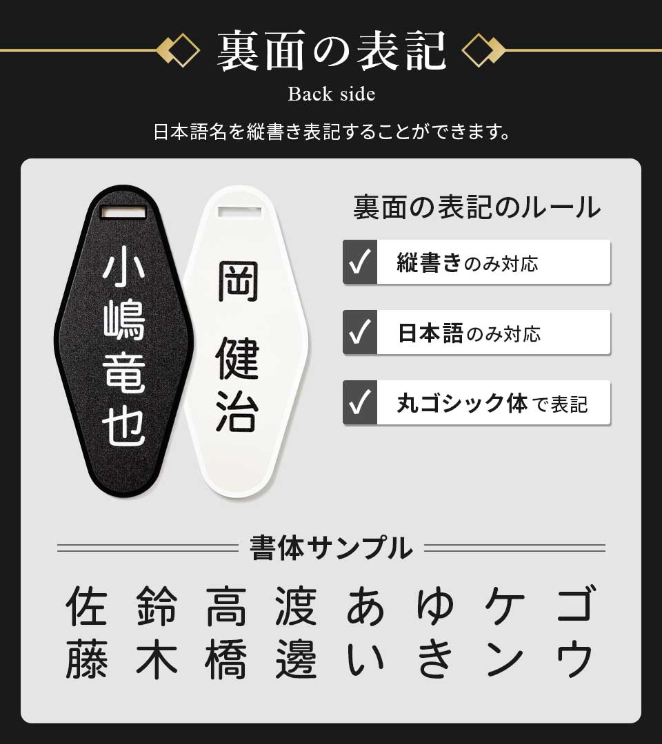 裏表記