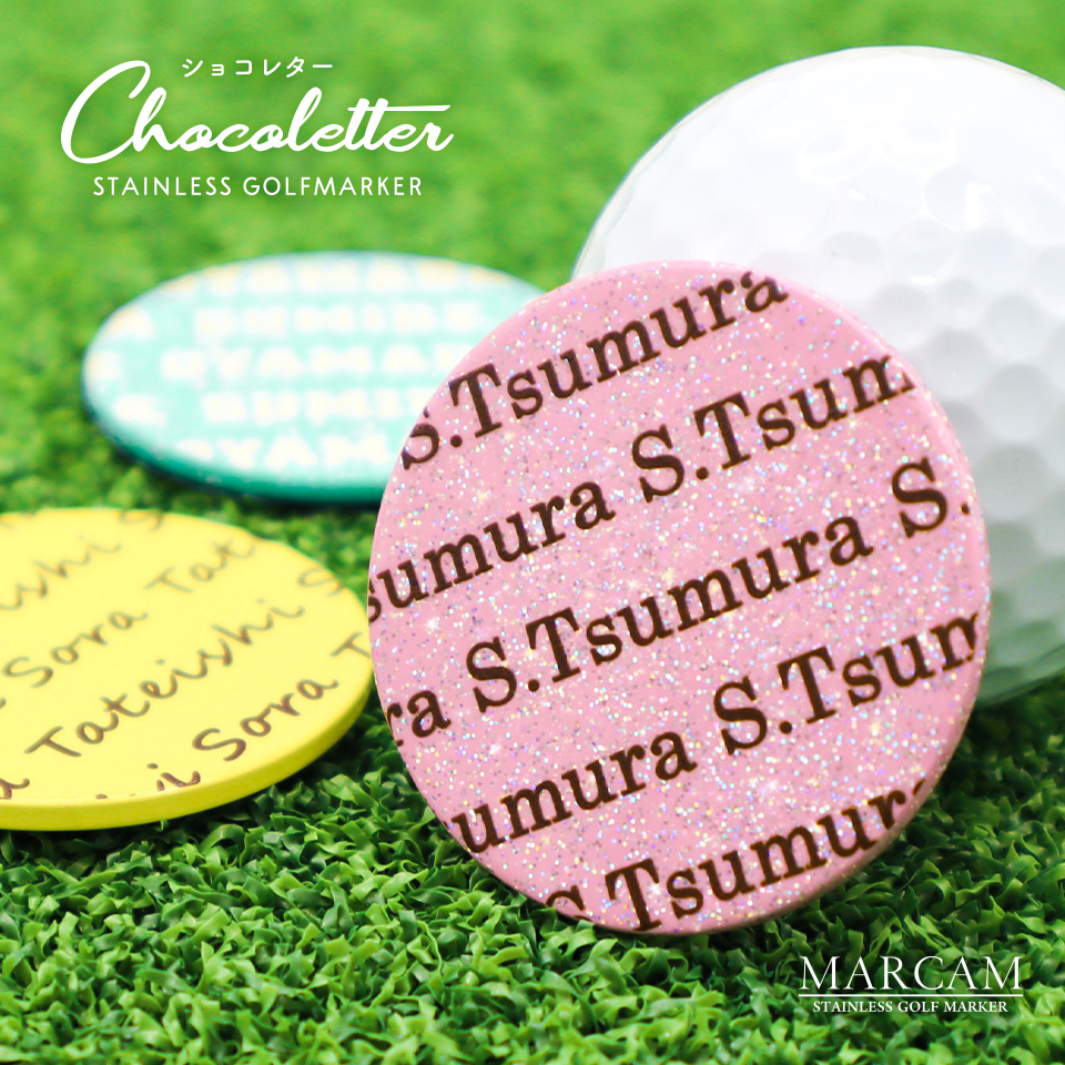 チョコレートのようなゴルフマーカー